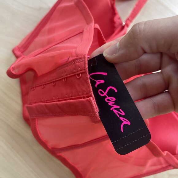 NWT La Senza Corset lace Bustier Sexy Padded Lined Bra Cayenne Red All Sz S-XL+ - Picture 5 of 16